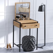 Dressing table MARY 128x50 cm brown/black