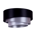 Duolla - Ceiling light TRIO 1xE27/15W/230V d. 45 cm black/silver