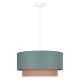 Duolla - Chandelier on a string BOHO 1xE27/15W/230V green/brown