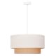 Duolla - Chandelier on a string BOHO 1xE27/40W/230V creamy/brown