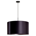 Duolla - Chandelier on a string CANNES 1xE27/15W/230V d. 45 cm black/silver