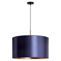Duolla - Chandelier on a string CANNES 1xE27/15W/230V d. 45 cm blue/copper
