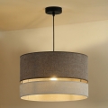 Duolla - Chandelier on a string DOUBLE 1xE27/15W/230V brown/grey