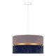 Duolla - Chandelier on a string DUO 1xE27/15W/230V blue
