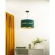 Duolla - Chandelier on a string DUO 1xE27/15W/230V green/golden