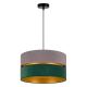 Duolla - Chandelier on a string DUO 1xE27/15W/230V grey/green/gold