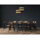 Duolla - Chandelier on a string DUO 1xE27/15W/230V rattan/black