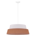 Duolla - Chandelier on a string GALAXY 1xE27/15W/230V brown/white