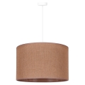 Duolla - Chandelier on a string ROLLER 1xE27/15W/230V brown