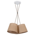 Duolla - Chandelier on a string ROSSA 3xE27/15W/230V brown