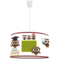Duolla - Children's chandelier on a string OWLS MULTI 1xE27/15W/230V