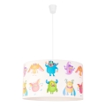 Duolla - Children's chandelier on a string PRINT M 1xE27/40W/230V trolls