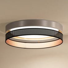 Duolla - LED Ceiling light ROLLER DUO SHINY LED/24W/230V silver/black