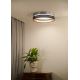 Duolla - LED Ceiling light ROLLER DUO SHINY LED/24W/230V silver/black