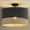 Duolla - Surface-mounted chandelier DOUBLE 1xE27/15W/230V grey