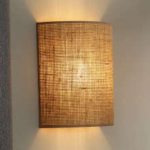 Duolla - Wall light YUTE 1xE27/15W/230V brown