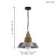 Eglo 33024 - Chandelier on a chain RIDDLECOMBE 1xE27/60W/230V