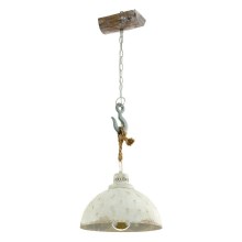Eglo 33032 - Chandelier on a chain REDDITCH 1xE27/60W/230V white patina