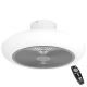 Eglo - LED Dimmable ceiling fan LED/25,5W/230V white/grey + remote control