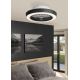Eglo - LED Dimmable ceiling fan LED/37,8W/230V black + remote control