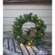 Eglo - LED Outdoor Christmas wreath with a sensor 20xLED/0,064W/3xAA IP44