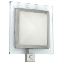 EGLO 88163 - Outdoor wall light with a sensor PALI 1xE27/15W + 1xLED/1,28W IP44