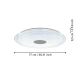 Eglo - LED Dimmable ceiling light LED/38,1W/230V 2700-6500K ZigBee