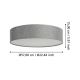 Eglo - LED RGBW Dimmable ceiling light LED/35W/230V 2700-6500K grey