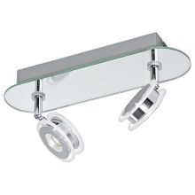 Eglo 95278 - LED bathroom spotlight AGUEDA 2xLED/3.3W/230V