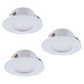 Eglo 95807 - SET 3x LED suspended ceiling light PINEDA 3xLED/6W/230V