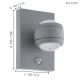 Eglo - LED outdoor wall light with a sensor 2xLED/3.7W