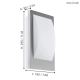 Eglo - LED Dimmable outdoor wall light 1xE27/9W/230V IP44