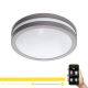 Eglo - LED Dimmable bathroom ceiling light LOCANA-C LED/14W grey IP44