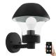 Eglo 97446 - LED Dimmable outdoor wall light VERLUCCA-C 1xE27/9W/230V IP44 Bluetooth