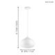 Eglo - LED RGBW Dimmable chandelier on a string COMBA-C LED/18W/230V Bluetooth