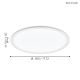 Eglo - LED Dimmable ceiling light LED/19,5W/230V + remote control