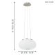 Eglo - LED RGB Dimmable chandelier on a string OPTICA-C LED/21W/230V
