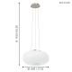 Eglo - LED RGB Dimmable chandelier on a string OPTICA-C LED/26,8W/230V