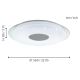 Eglo - LED RGB Dimming ceiling light LANCIANO-C LED/38W/230V + RC