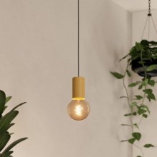 Eglo - Chandelier on a string 1xE27/40W/230V brown