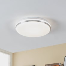 Eglo - LED Bathroom ceiling light LED/15,6W/230V IP44 chrome