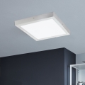 Eglo - LED ceiling light 1xLED/25W/230V silver angular