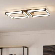 Eglo - LED Ceiling light 2xLED/11,2W/230V black
