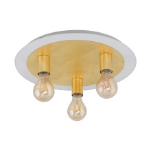 Eglo - LED ceiling light 3xE27/4W/230V golden