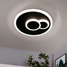 Eglo - LED Ceiling light LED/7,8W/230V d. 20 cm black