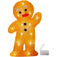 Eglo - LED Christmas decoration 20xLED/0,06W/3xAA gingerbread man