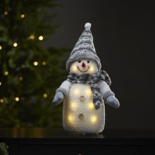 Eglo - LED Christmas decoration 8xLED/0,06W/3xAA grey