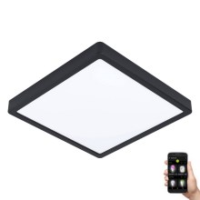Eglo - LED Dimmable bathroom light LED/19,5W/230V 2700-6500K IP44 black