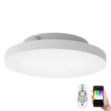 Eglo - LED RGB Dimmable ceiling light TURCONA-C LED/15W/230V + remote control