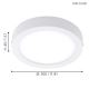 Eglo - LED RGBW Dimmable ceiling light FUEVA-C LED/21W/230V + remote control